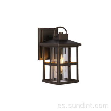 Lámpara de acero al aire libre de acero de la linterna apliques de pared